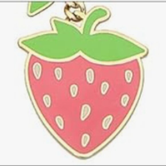 Kate Spade Strawberry Garden Pink Key Fob (Only) - Picture 3 of 4